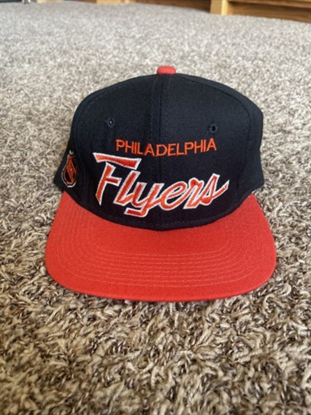 Vintage Sports Specialties Philadelphia Flyers NHL Script NWOT Hat Size 6 3/4